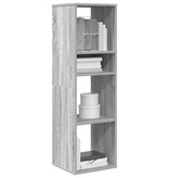 VidaXL Boekenkast 34x31x112 cm bewerkt hout grijs sonoma eikenkleurig
