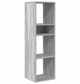 VidaXL Boekenkast 34x31x112 cm bewerkt hout grijs sonoma eikenkleurig
