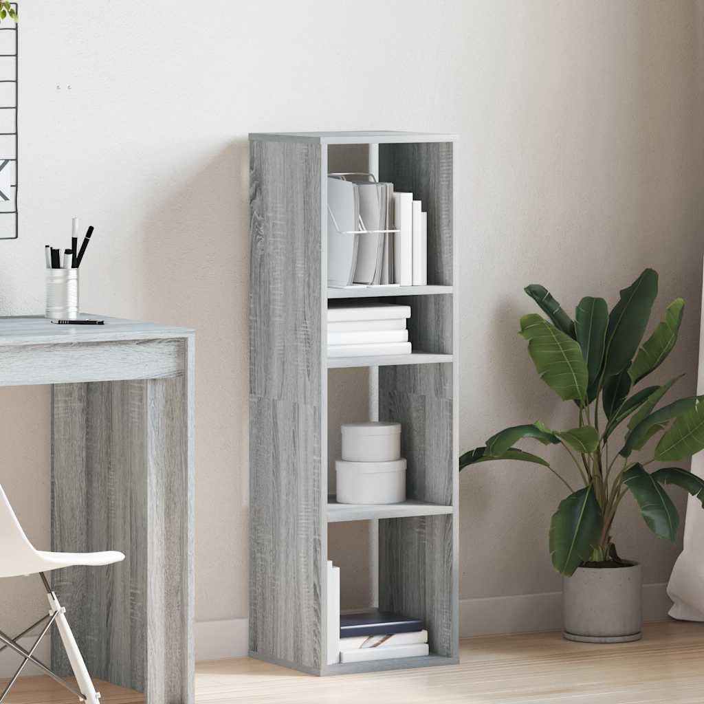 VidaXL Boekenkast 34x31x112 cm bewerkt hout grijs sonoma eikenkleurig