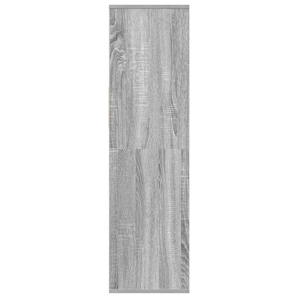 VidaXL Boekenkast 34x31x112 cm bewerkt hout grijs sonoma eikenkleurig