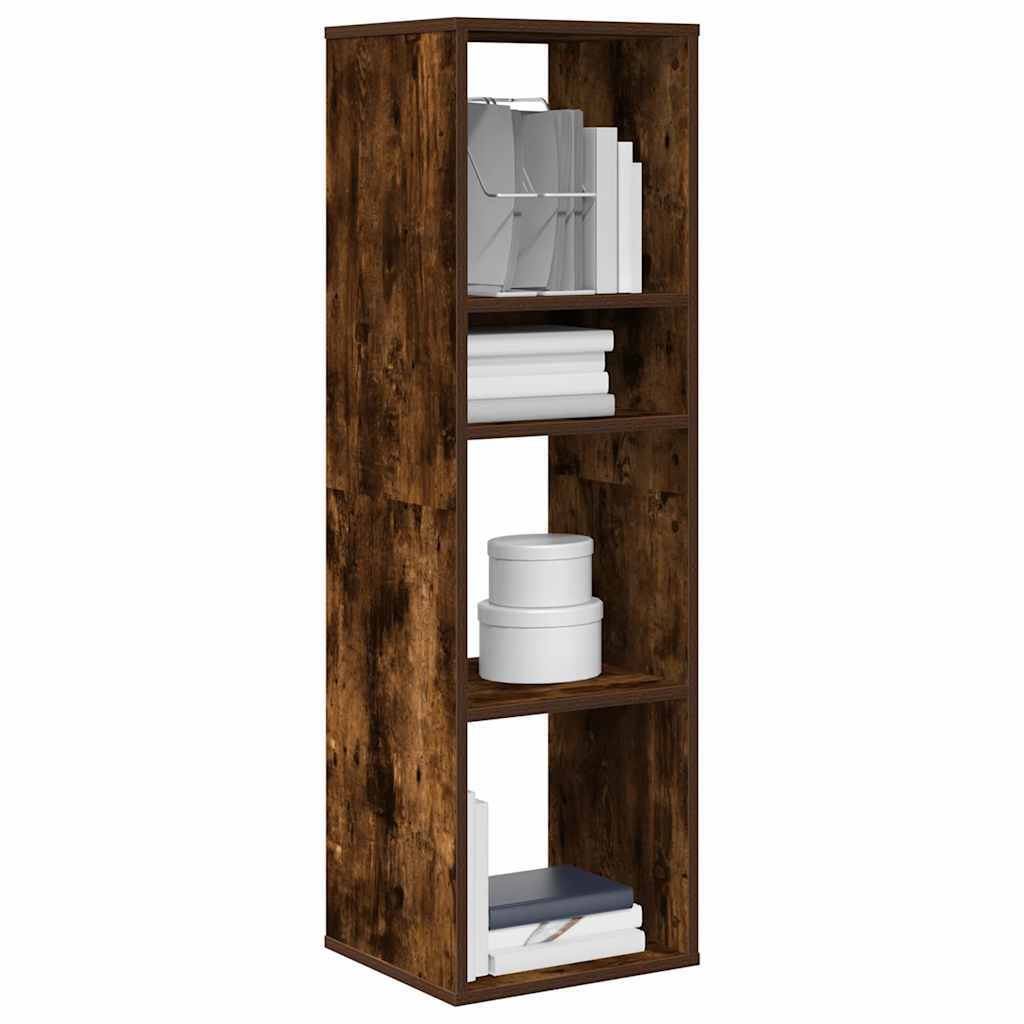 VidaXL Boekenkast 34x31x112 cm bewerkt hout gerookt eikenkleurig