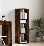 VidaXL Boekenkast 34x31x112 cm bewerkt hout gerookt eikenkleurig