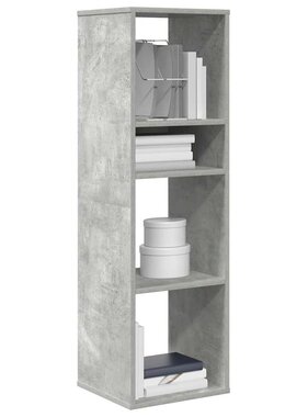 VidaXL Boekenkast 34x31x112 cm bewerkt hout betongrijs