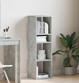 VidaXL Boekenkast 34x31x112 cm bewerkt hout betongrijs