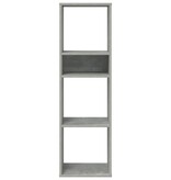 VidaXL Boekenkast 34x31x112 cm bewerkt hout betongrijs