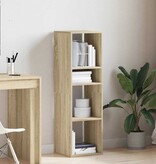 VidaXL Boekenkast 34x31x112 cm bewerkt hout sonoma eikenkleurig