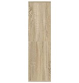 VidaXL Boekenkast 34x31x112 cm bewerkt hout sonoma eikenkleurig