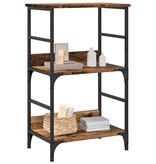 VidaXL Boekenkast 50x33x82 cm bewerkt hout oud houtkleurig