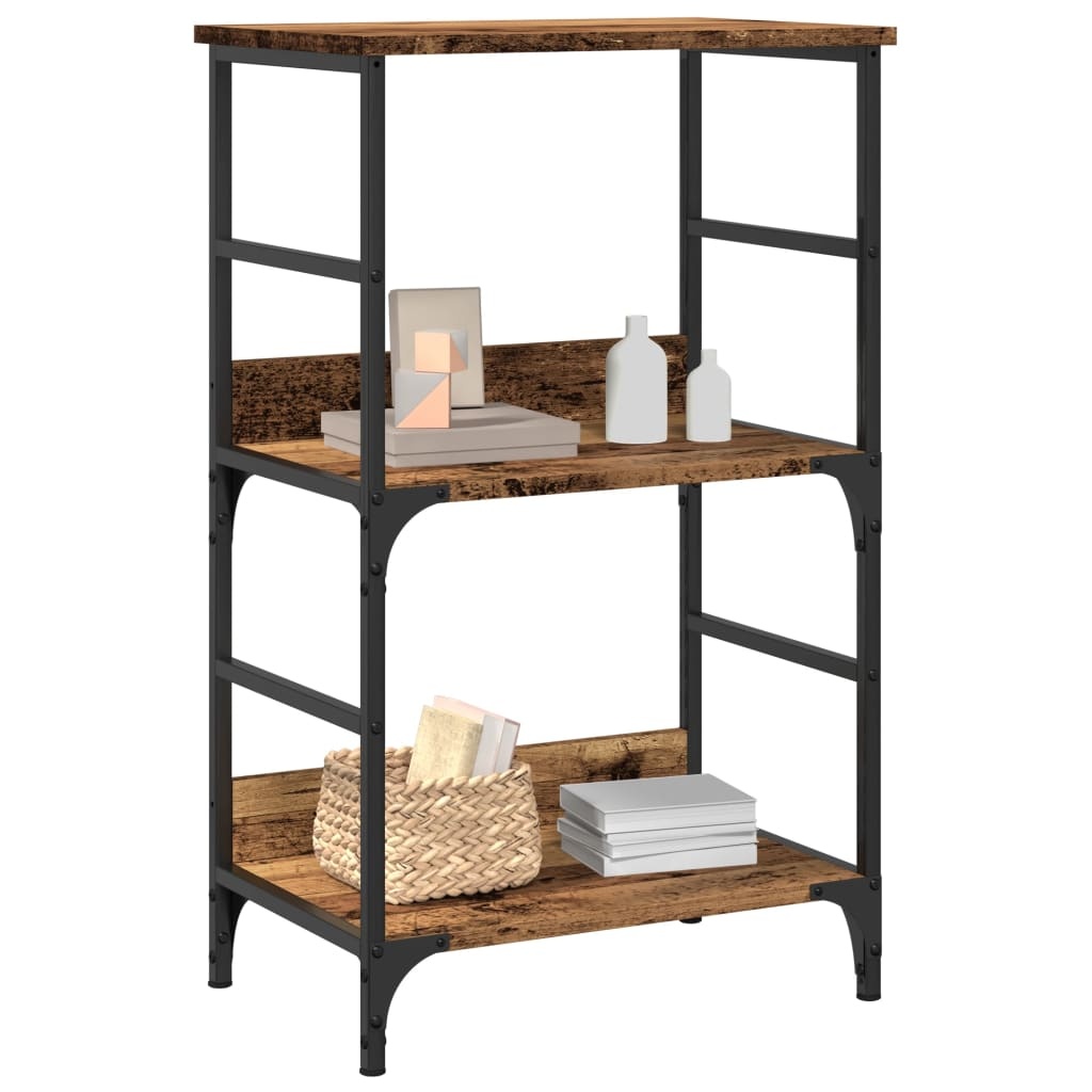 VidaXL Boekenkast 50x33x82 cm bewerkt hout oud houtkleurig