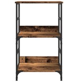 VidaXL Boekenkast 50x33x82 cm bewerkt hout oud houtkleurig