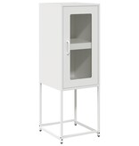 VidaXL Dressoir 36x39x107 cm koudgewalst staal wit