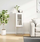 VidaXL Dressoir 36x39x107 cm koudgewalst staal wit