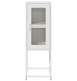 VidaXL Dressoir 36x39x107 cm koudgewalst staal wit