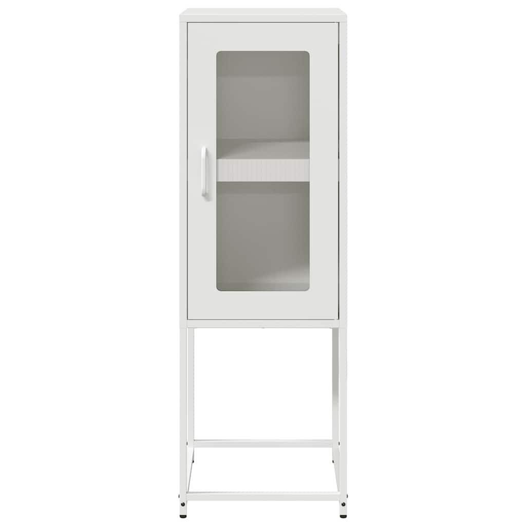 VidaXL Dressoir 36x39x107 cm koudgewalst staal wit