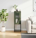 VidaXL Dressoir 36x39x107 cm koudgewalst staal olijfgroen