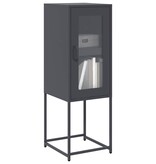 VidaXL Dressoir 36x39x107 cm koudgewalst staal antracietkleurig
