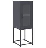 VidaXL Dressoir 36x39x107 cm koudgewalst staal antracietkleurig