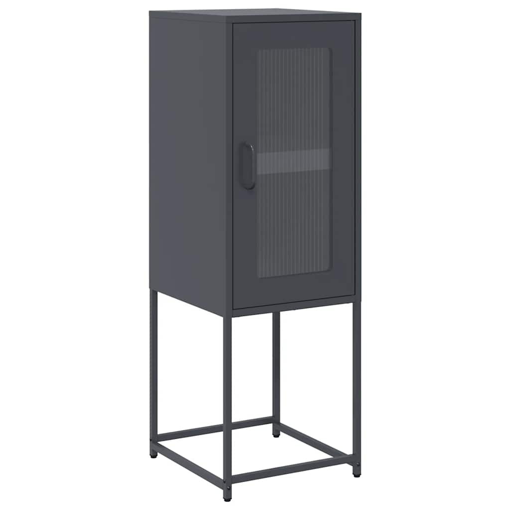 VidaXL Dressoir 36x39x107 cm koudgewalst staal antracietkleurig