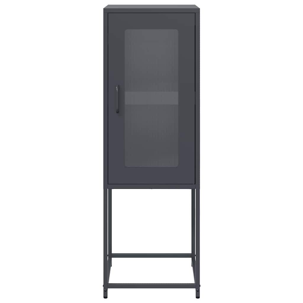 VidaXL Dressoir 36x39x107 cm koudgewalst staal antracietkleurig