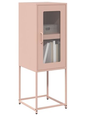 VidaXL Dressoir 36x39x107 cm koudgewalst staal roze