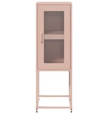 VidaXL Dressoir 36x39x107 cm koudgewalst staal roze