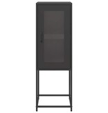 VidaXL Dressoir 36x39x107 cm koudgewalst staal zwart