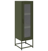 VidaXL Hoge kast 36x39x123 cm koudgewalst staal olijfgroen