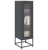 VidaXL Hoge kast 36x39x123 cm koudgewalst staal antracietkleurig
