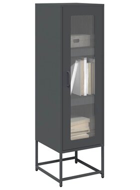 VidaXL Hoge kast 36x39x123 cm koudgewalst staal antracietkleurig