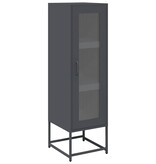 VidaXL Hoge kast 36x39x123 cm koudgewalst staal antracietkleurig