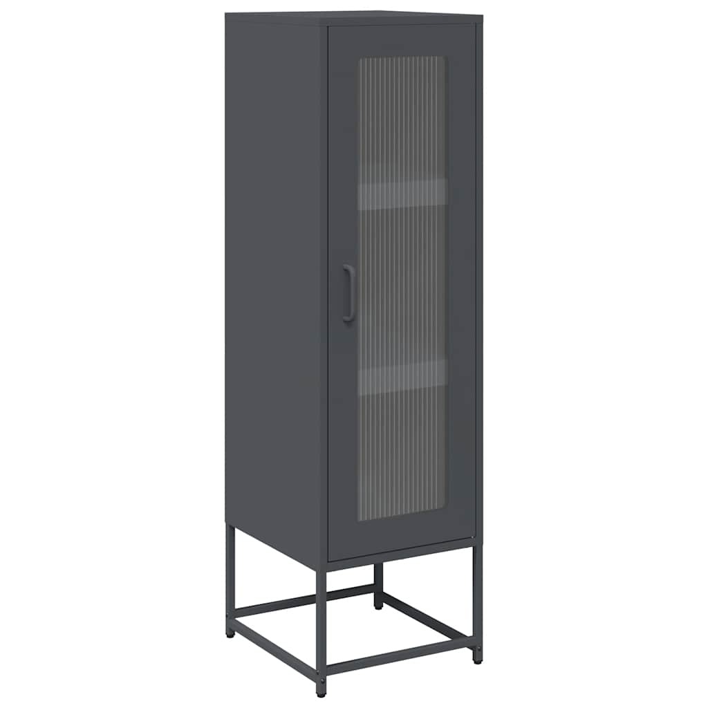 VidaXL Hoge kast 36x39x123 cm koudgewalst staal antracietkleurig