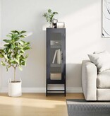 VidaXL Hoge kast 36x39x123 cm koudgewalst staal antracietkleurig