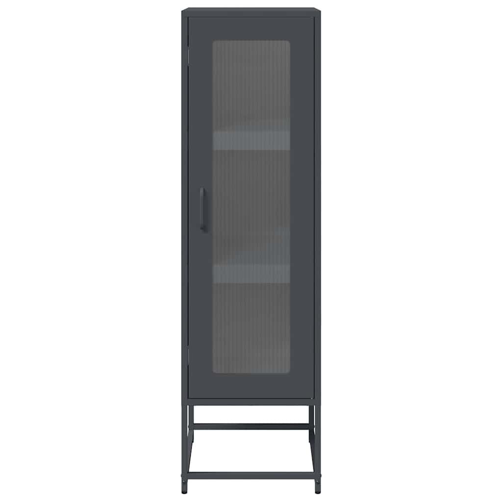 VidaXL Hoge kast 36x39x123 cm koudgewalst staal antracietkleurig