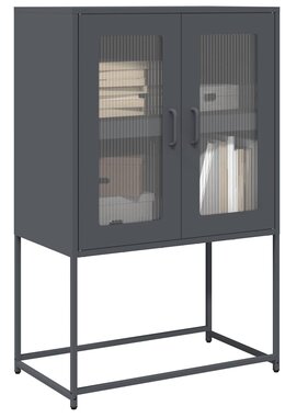 VidaXL Hoge kast 68x39x107 cm staal antracietkleurig