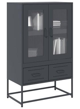 VidaXL Hoge kast 68x39x111,5 cm staal antracietkleurig