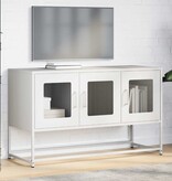 VidaXL Tv-meubel 100,5x39x60,5 cm koudgewalst staal wit