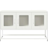 VidaXL Tv-meubel 100,5x39x60,5 cm koudgewalst staal wit