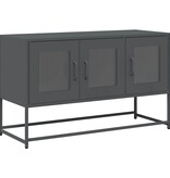 VidaXL Tv-meubel 100,5x39x60,5 cm koudgewalst staal antracietkleurig