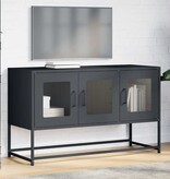VidaXL Tv-meubel 100,5x39x60,5 cm koudgewalst staal antracietkleurig