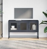 VidaXL Tv-meubel 100,5x39x60,5 cm koudgewalst staal antracietkleurig