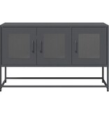 VidaXL Tv-meubel 100,5x39x60,5 cm koudgewalst staal antracietkleurig