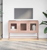 VidaXL Tv-meubel 100,5x39x60,5 cm koudgewalst staal roze
