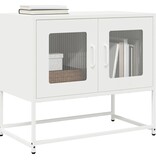VidaXL Tv-meubel 68x39x60,5 cm koudgewalst staal wit