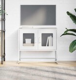 VidaXL Tv-meubel 68x39x60,5 cm koudgewalst staal wit