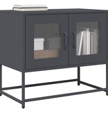 VidaXL Tv-meubel 68x39x60,5 cm koudgewalst staal antracietkleurig