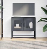 VidaXL Tv-meubel 68x39x60,5 cm koudgewalst staal antracietkleurig