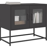 VidaXL Tv-meubel 68x39x60,5 cm koudgewalst staal zwart