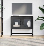 VidaXL Tv-meubel 68x39x60,5 cm koudgewalst staal zwart
