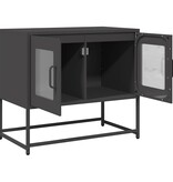VidaXL Tv-meubel 68x39x60,5 cm koudgewalst staal zwart