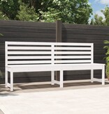 VidaXL Tuinbank 201,5 cm massief grenenhout wit